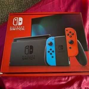 Nintendo switch + Super Smash Bros + Animal Crossing